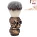 Razor brush manual shaving brush men's shaving brush for shaving cream shaving brush for men with creative handle in skeletal shape Face -bar cleaning grooming shave tool (gold)