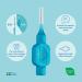 TePe Interdental Brush Original Blue 0.6mm/ISO 3 8pcs - Efficient Plaque Removal & Clean Between Teeth - Narrow Gaps - 8 Count Pack (Size 3) - Buy Online on GoSupps.com