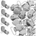 Minkissy 30 pieces of peach-colored heart clips comforter clips made of metal for yourself for newborns pacifier men's trousers bite ring heart-shaped stainless steel levy