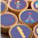 24 Paris Parisian edible PRE CUT style kids childrens party decorations Wafer Paper Cupcake Fairy Cake Toppers