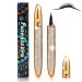 ICORIC Liquid Eyeliner Pen Waterproof  Magic Self-adhesive Long-Lasting Eyelash Glue Pen  Non Magnetic  No Blooming Quick Drying Magnetic Eye Liner (Gold Black 1Pcs)