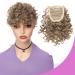 Bangs Hair Clip Synthetic Curly Hair Bangs Clip In Hair Extensions High Temperature Fiber Front Fake Fringe Hairpiece For Women Bangs Clip in Hair (Color : 108)