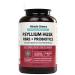 Powerful 4000mg Psyllium Husk Fibre with Probiotics 20 Billion CFU with 10 Strains Natural Easy to Absorb Fibre from Plantago Ovata Seeds - 120 Capsules to Promote Regularity & Digestive Health