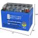 Mighty Max YTX4L-BS Gel Replacement Battery - Compatible with SigmasTek STX4L-BS | International Shipping Available - Buy Online on GoSupps.com