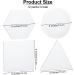 Aodaer 12-Piece Stretched Canvas Set - Triangle, Square, Hexagon, Round Shapes - 6 Inch Blank White Canvas Panels for Acrylic & Oil Painting - Buy Online on GoSupps.com