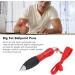 Weighted Fatty Pencils Set - 5 Retractable Big Fat Pens for Muscle Building & Comfort - Ideal for Arthritis & Parkinson's - Red Housing - Buy Online on GoSupps.com