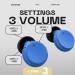 High Fidelity 3-in-1 Switch Earplugs - Reusable Noise Reduction Earplugs for Concerts Raves and Daily Life - Sky Blue - Buy Online on GoSupps.com