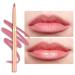 OULAC Crayon L vres Mat Waterproof Rose Lipliner Anti-salissures Tient 12 Heures+ Tr s Pigment Souple Pour des L vres Repulp es et D finies Vegan (L01) Dusty Rose LL01 Dusty Rose