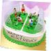 COLLBATH 8pcs First Pastel Party Decorations Soccer Cake Topper Flag Football Ornament Cocktail Picks Capacillos Para Cupcake Cake Decorating Figurine Soft Birthday Party Supplies - Buy Online on GoSupps.com