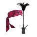 Feather Tickler 16" Blindfold Satin Mask 59" Romantic Toys Kit Blindfold Eye Silk Mask Faux Leather Feather Tickler Teaser Stick