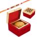 Ghasitaram Gifts Rakhi Gifts for Brothers Laddoo Box of Besan Laddoo with Pearl Beads Rakhi