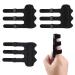4pcs Finger Splints  Upgraded 3 Straps Trigger Finger Splints Finger Brace for Arthritis Broken Finger Protection Pain Relief Broken Fingers Straightening (Black)