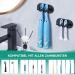 Premium Stainless Steel Split Brush Holder | Wall-Mounted Toothbrush Organizer | Black Electric Toothbrush Bracket for Bathroom - Buy Online on GoSupps.com