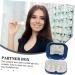 JECOMPRIS Contact Lens Travel Kit - 2 Sets of Stylish ABS Containers & Makeup Box for Cosmetic Lens Care - Portable Blue Case (7.3x7.3x2.6cm) | International Shipping Available - Buy Online on GoSupps.com