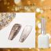 Glitter Gel Nail Polish Golden Holographic Led UV Gel Nail Varnish Shimmering Metallic Shining Sparkling Long Lasting Birthday Gift for Women Diamond Gold Gel Polish 15ml - Buy Online on GoSupps.com