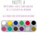 Grimas Professional Water Make-Up Palette A (12x2.5ml) - High-Quality Face Painting & Carnival Make-Up for All Skin Types - Buy Online on GoSupps.com