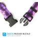 Shop Heele Purple Dog Collar for Small & Medium Dogs | Adjustable & Comfortable Patterned Collars for Puppies (XS: 21.6-28cm) - Buy Online on GoSupps.com