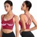 Shop Women's Padded Sports Bras - Yoga & Fitness Crop Tops in Red | International Shipping Available - Buy Online on GoSupps.com