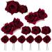 Rose Hair Clip Flower Hairpin Rose Brooch Floral Clips Rose Hair Clip for Thick Hair Flower Pins Wedding Hair Accessories for Women for Women's Hair Accessories Bridal Hair P Wine red