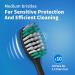 10 Pack Black Replacement Toothbrush Heads for AquaSonic Electric Toothbrush - Buy Online on GoSupps.com