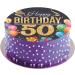 Dekora Happy 50 Birthday Wafer Disc for Cake Edible Cake Topper for Birthday Cake Round 20 CM - Buy Online on GoSupps.com