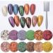 WEILUSI Cat Eye Effect Powder Glitter - 12 Color Holographic Nail Art DIY Dust - Buy Online on GoSupps.com