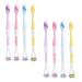 GNHG 8 pieces 2-in-1 tongue scraping toothbrush for adults and children effectively help against bad breath and improve general health