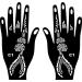 Kotbs 18 Sheets Temporary Tattoo Stencils - Indian Arabian Henna, Glitter, Airbrush Tattoo Stickers for Women, Men, Kids - Hand Body Art - Buy Online on GoSupps.com