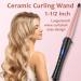 Ewopas Professional Ceramic Tapered Curling Wand 1-1/2 inch LCD Display Curling Iron - Adjustable Temperature 190-450 F - For All Hair Types - Buy Online on GoSupps.com