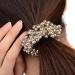 Gemini Mall 3pcs Fashion Women Faux Pearl Hair Scrunchies - Stylish Hair Bands in White Black & Khaki - Buy Online on GoSupps.com