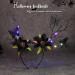 Vakkey Light Up Halloween Headband LED Antler Hair Band Gothic Butterfly Headdress Halloween Costume Party Hair Accessories for Women - Buy Online on GoSupps.com