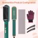 Enhanced Ionic Hair Straightener Brush - Anti-Scald Technology, 20Mins Auto Shut-Off - Green - Buy Online on GoSupps.com