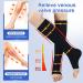 Bropite Compression Socks with Zipper - 2 Pairs Calf Height Open Toe XXL C - Black/Nude | International Shipping - Buy Online on GoSupps.com