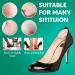 Premium Heel Grip Cushion Pads - Prevent Blisters & Secure Loose Shoes | 4 Pairs Self-Adhesive in Black/Beige - Buy Online on GoSupps.com