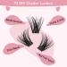 Adore D-12mm Individual Lash Clusters - 72 Pcs | DIY Eyelash Extensions | Thin Band for Easy Home Application - Buy Online on GoSupps.com