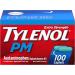 Tylenol PM Extra Strength Caplets 100 ct | Nighttime Pain Relief & Sleep Aid with Acetaminophen & Diphenhydramine HCl - Buy Online on GoSupps.com