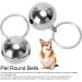 Crisp Sound Round Charm Extra Loud Pair of Cat & Dog Brass Portable Bells Collar Charm Bells for Save Birds & Wildlife silver - Buy Online on GoSupps.com