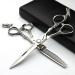 6-inch hairstyle studio styling scissors hairdresser professional scissors japan hairdresser chinese dragon design scissors (6 inches 2 pieces-e)