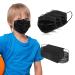 Kids 3-Ply Disposable Face Masks - 100 PCS Black Safety Masks with Adjustable Nose Clip & Ear Loops for School & Travel - Buy Online on GoSupps.com