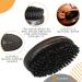 Kobe Palm Men's Military Style Boar Bristle Hair/Beard Brush - Hand-Sized Beard Care Tool for Men - Dark Ash - Buy Online on GoSupps.com