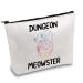 JXGZSO Dungeon Meowster Cosmetic Bag Dungeons and Cat Lover Gift Funny DND Gamer Gift Dungeon moewster
