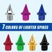 JULMELON 60pcs 1/4 Inch Carbon Steel Track Spikes with Wrench - Purple/Blue Sprinting Cross Country Running - Buy Online on GoSupps.com