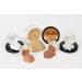 STARTER SET (DEEP TAN) Mineral Makeup Kit Bare Skin Sheer Powder Matte Foundation Blush Bronzer Illuminating Veil Dark Tan