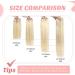 Vlasy Clip in Human Hair Extensions 16 Light Blonde - 7 Pieces Seamless Thick Weft Real Hair Extensions for Women - 80g - Buy Online on GoSupps.com