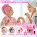 Herenear Kids Nail Polish Kit for Girls Kids Nail Polish Set with 2 In 1 Nail Dryer Set Nail Polish DIY Sticker Glitter Powder Rings Nail Art Kit Manicure Party Christmas Gift - Buy Online on GoSupps.com