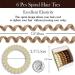 Pella 6 PCS Spiral Hair Ties - Gradient Matte Coils for Thick Hair - Waterproof Ponytail Holders for Women - Brown - Buy Online on GoSupps.com