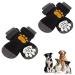 4 PCS Double Anti Slip Dog Socks Anti Slip Dog Socks Paws Stop Licking Dog Cat Paw Protectors with Bottom and Adjustable Straps Dog Claw Socks Non Skid Paw Protector Dog Boots Dog Claw Socks