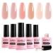 AIMeili 8 in 1 nail polder base set 8ml 6 colors 8 in 1 builder nail gel builder gel in a bottle gel nail polish set - kit 34 kit6-34_8ml