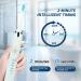 Sonic Electric Toothbrush - White Travel Case 3 Brush Heads USB Fast Charge 5 Modes Waterproof - Perfect Gift for Health - Buy Online on GoSupps.com
