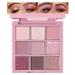 Palette de fards paupi res rose p che - Tr s pigment e - Matte Shimmer - Imperm able et longue dur e - Pour femme